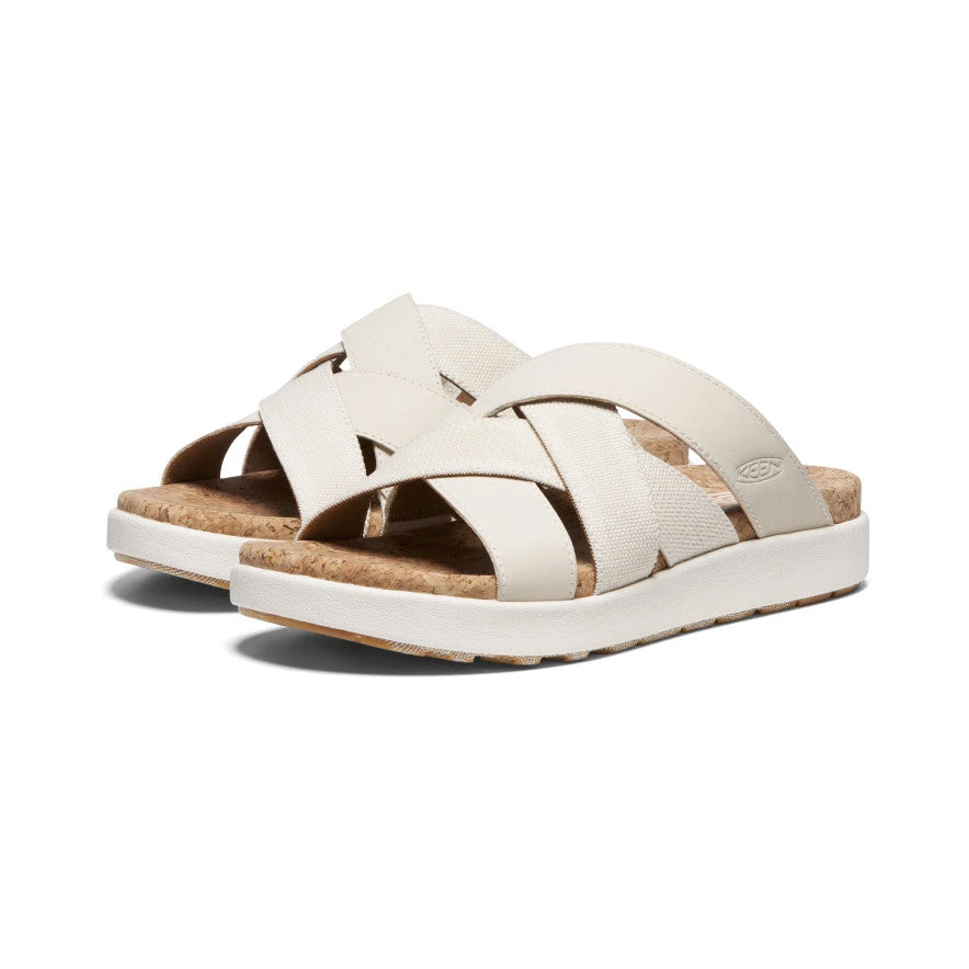 Keen Elle Mixed Slide Sandalen Für Damen | Birch/Star White 4 Keen Elle Mixed Slide Sandalen Für Damen | Birch/Star White – Bild 2