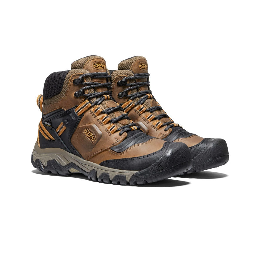 Keen Ridge Flex Waterproof Wanderstiefel Für Herren | Bison/Golden Brown 4 Keen Ridge Flex Waterproof Wanderstiefel Für Herren | Bison/Golden Brown – Bild 2