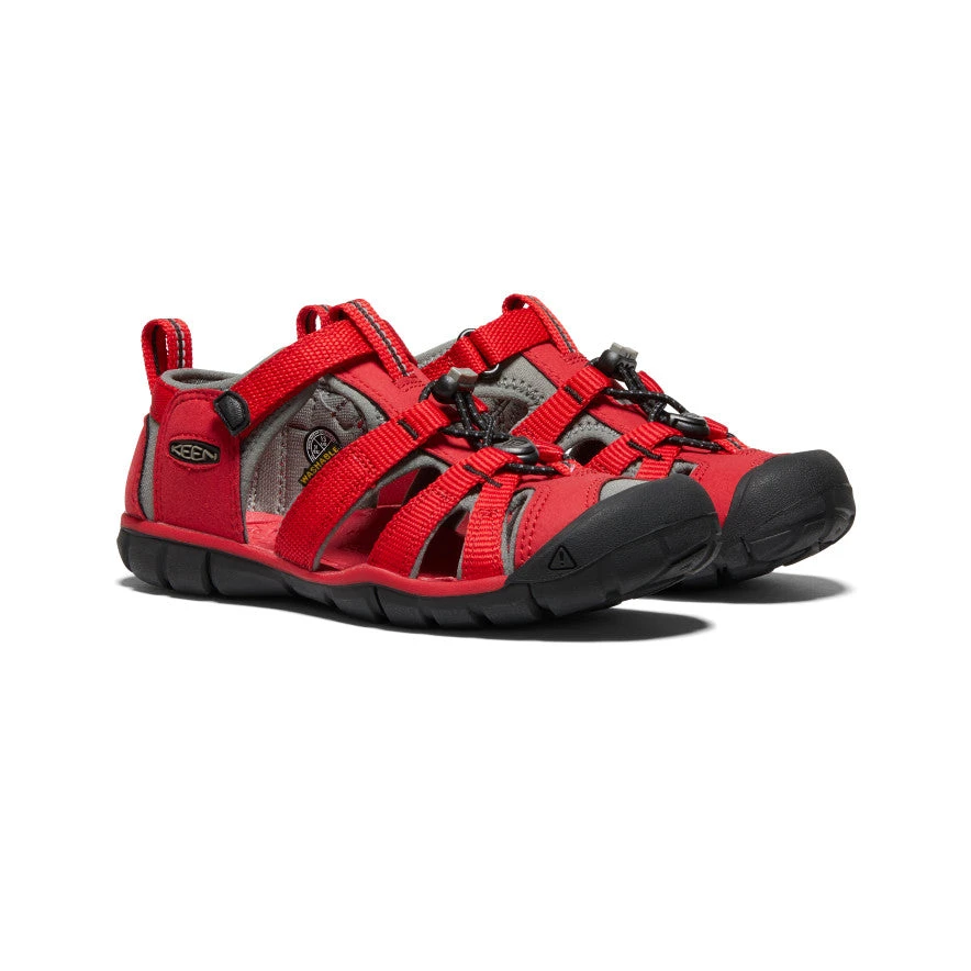 Keen Seacamp II CNX Sandale Für Jugendliche | Racing Red/Gargoyle 4 Keen Seacamp II CNX Sandale Für Jugendliche | Racing Red/Gargoyle – Bild 2