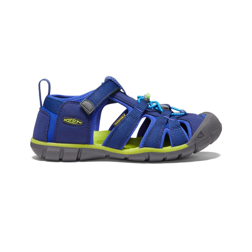 Keen Seacamp II CNX Sandale Für Jugendliche | Blue Depths/Chartreuse 3 Keen Seacamp II CNX Sandale Für Jugendliche | Blue Depths/Chartreuse