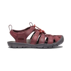 Keen Clearwater Leather CNX Sandale Für Damen | Wine/Red Dahlia