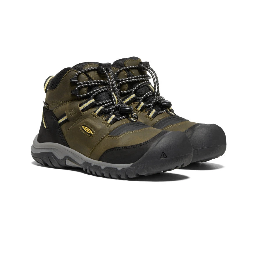 Keen Ridge Flex Waterproof Stiefel Für Jugendliche | Dark Olive/Dusky Citron 4 Keen Ridge Flex Waterproof Stiefel Für Jugendliche | Dark Olive/Dusky Citron – Bild 2