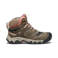 Keen Ridge Flex Waterproof Wanderstiefel Für Damen | Timberwolf/Brick Dust