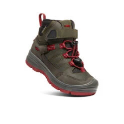 Keen Redwood Mid Waterproof Stiefel Für Jüngere Kinder | Steel Grey/Red Dahlia -Keen Geschäft d136b83e9bb4c2561fcf6d0c95735c8d2ab5fb64