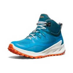 Keen Zionic Waterproof Wanderstiefel Für Damen | Fjord Blue/Tangerine -Keen Geschäft f6df4a67453eb7666aaacdd3ecfa56a6f6125745