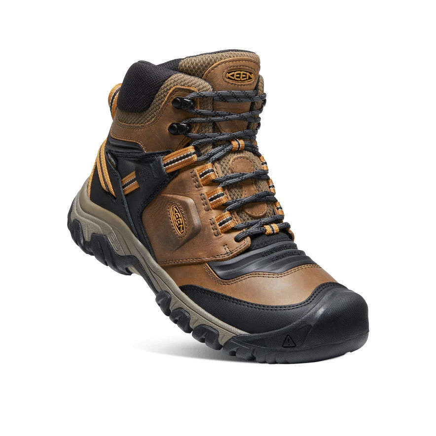 Keen Ridge Flex Waterproof Wanderstiefel Für Herren | Bison/Golden Brown 5 Keen Ridge Flex Waterproof Wanderstiefel Für Herren | Bison/Golden Brown – Bild 3