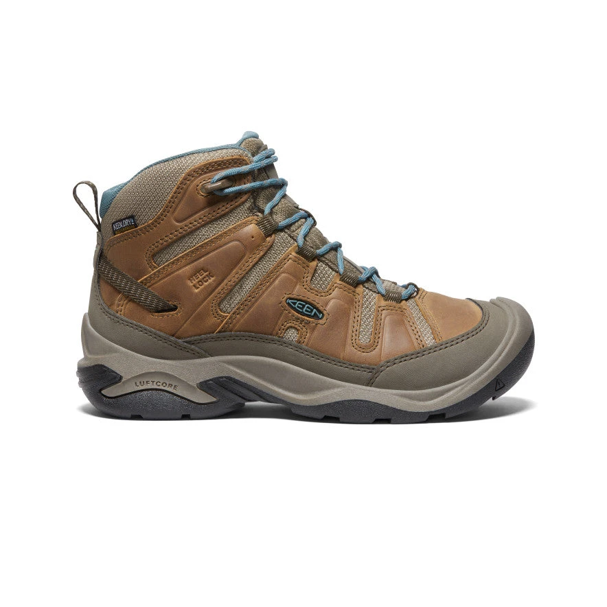 Keen Circadia Waterproof Wanderstiefel Für Damen | Toasted Coconut/North Atlantic 3 Keen Circadia Waterproof Wanderstiefel Für Damen | Toasted Coconut/North Atlantic